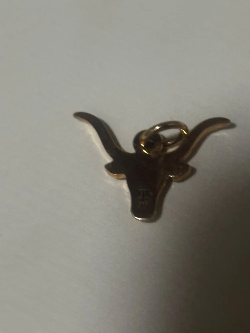 RETIRED James Avery Gold Longhorn Cattle/Longhorn Type Pendant Charm - Picture 2 of 3